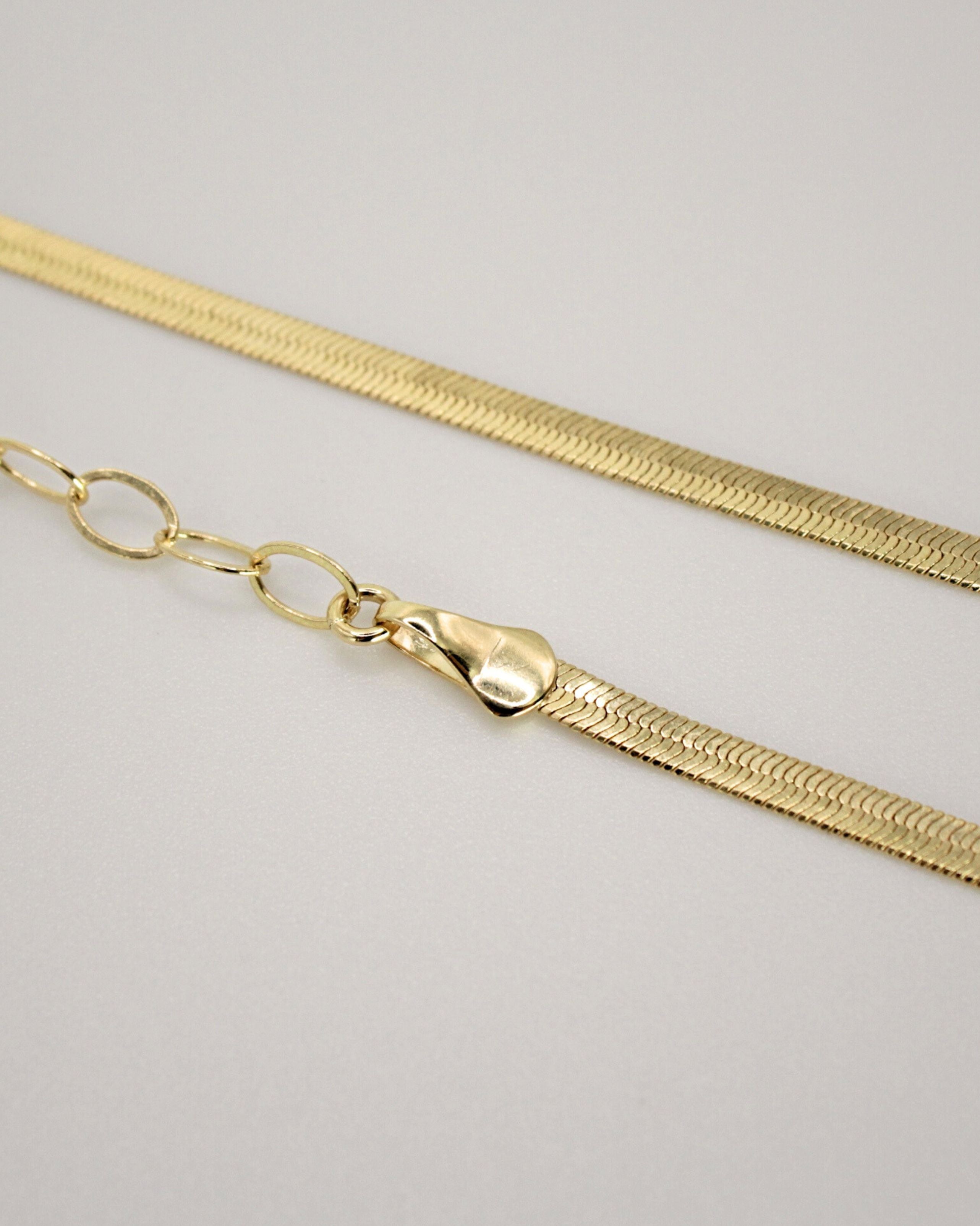 Gianna Flat Herringbone Necklace